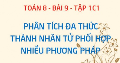 Phân tích đa thức thành nhân tử bằng cách phối hợp nhiều phương pháp - Toán 8 bài 9 tập 1 chương 1